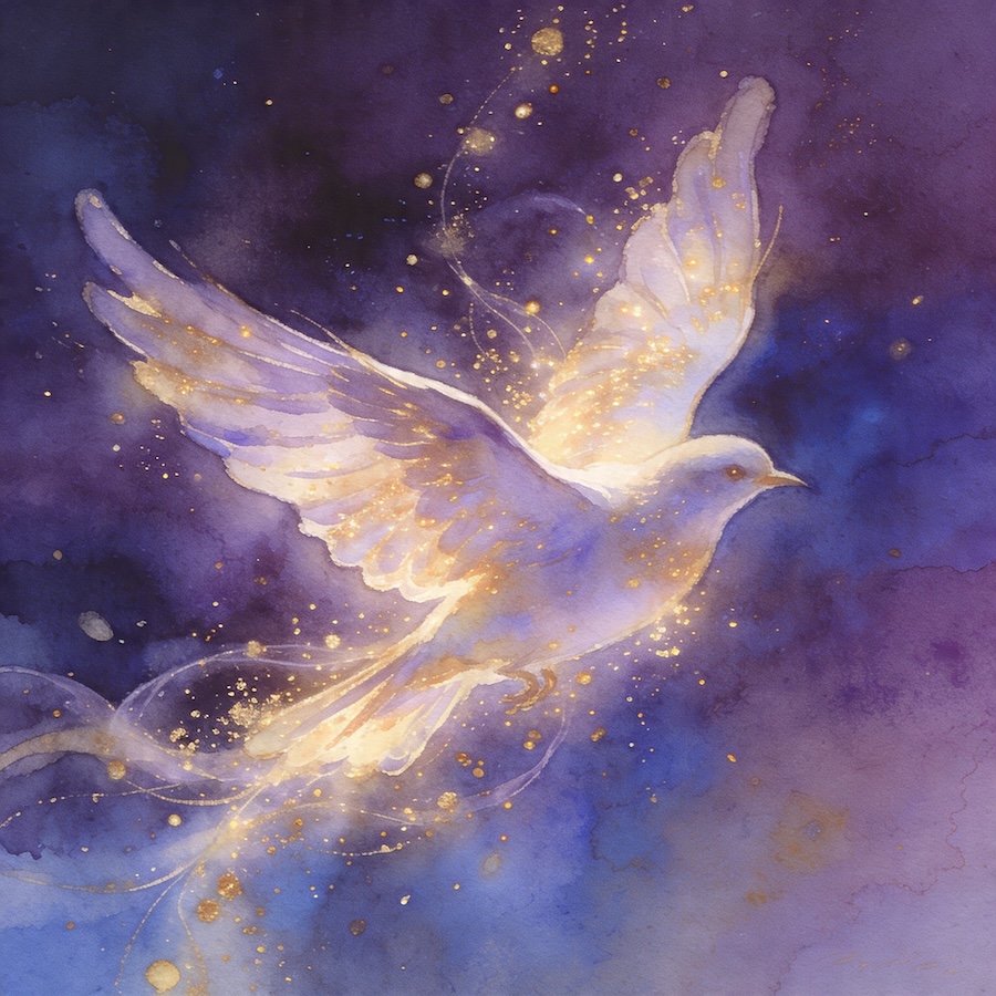  birds chirping at night meaning spiritual glowing light messenger